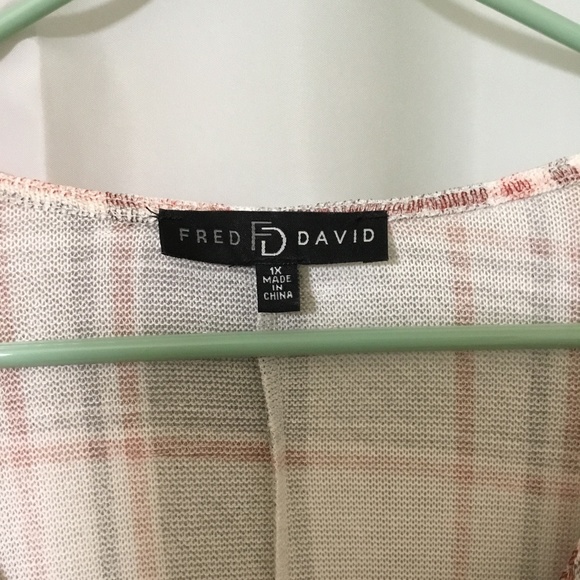 Women's Fred & David Grey and Red Tunic - Picture 3 of 6